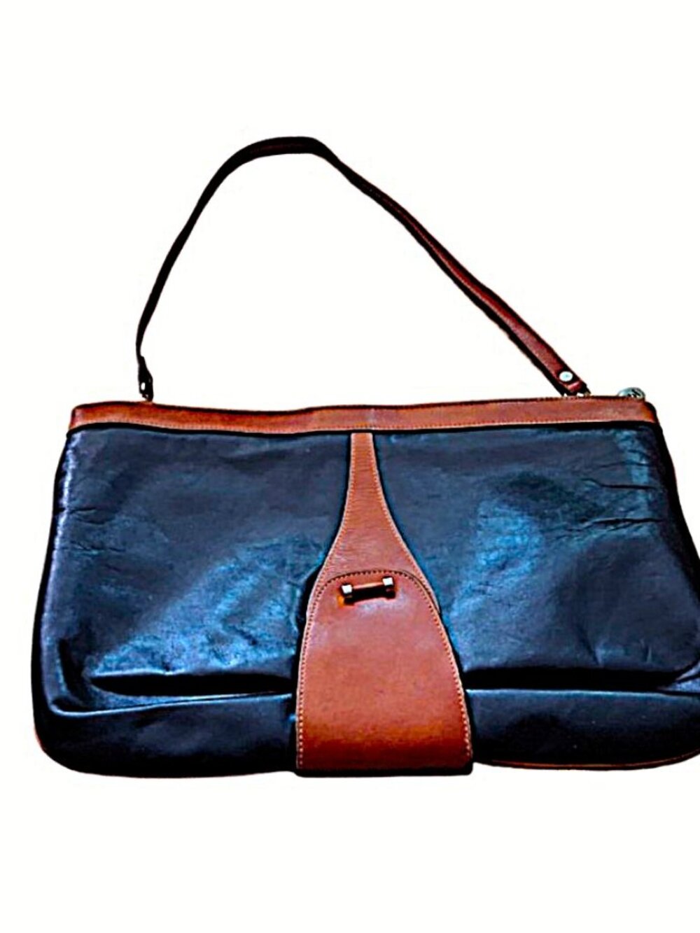 Vintage Albi Genuine Leather Handbag 16”x10”